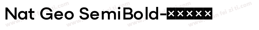 Nat Geo SemiBold字体转换